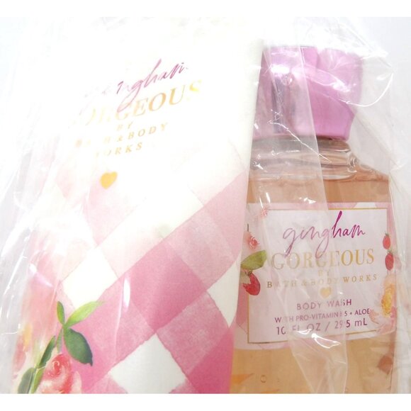 Bath and Body Works Gingham Gorgeous Body Wash and Body Cream New - Picture 2 of 4